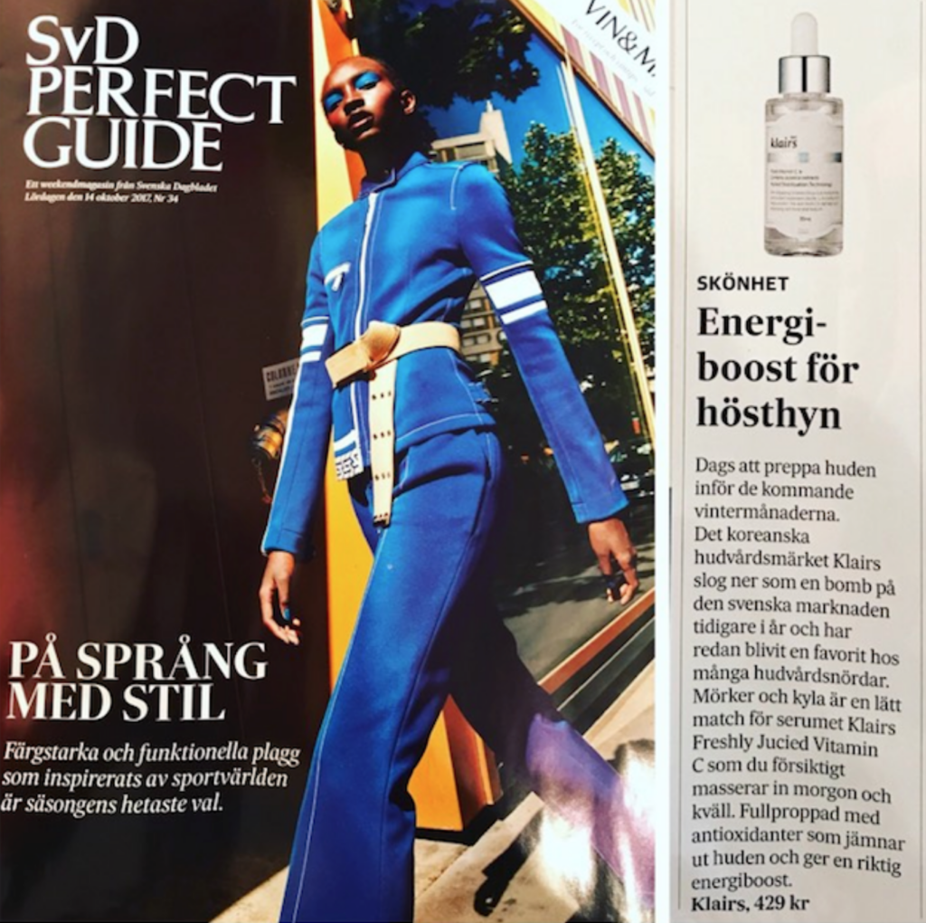 Klairs featured in SvD