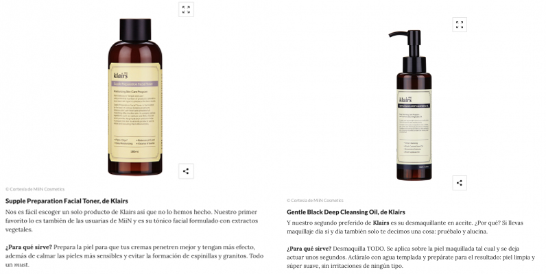 Klairs featured in Glamour