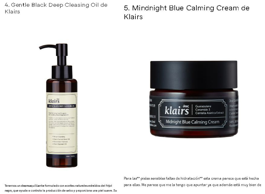 Klairs featured in Trendencias Belleza