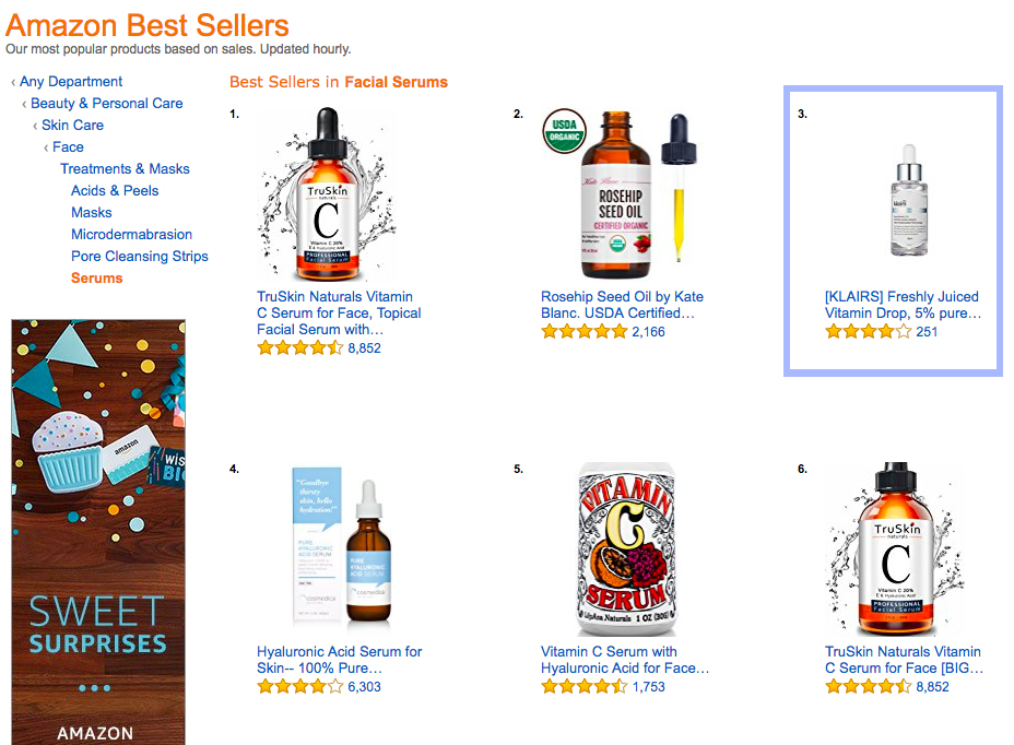 best amazon face products