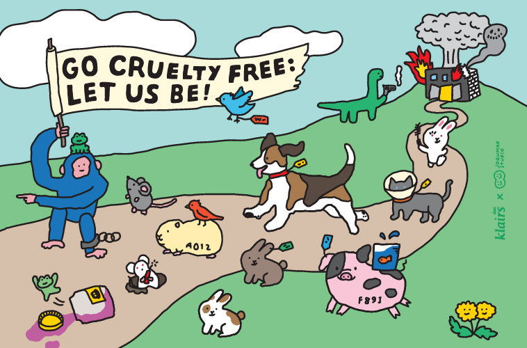 Klairs 6th Fundraising Project forWorld Day for Laboratory Animals,'GO  CRUELTY FREE: LET US BE!'