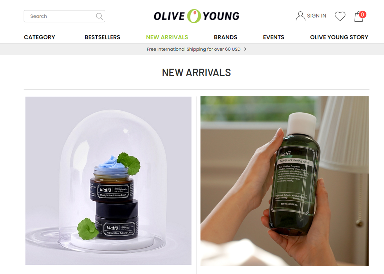 klairs Olive Young