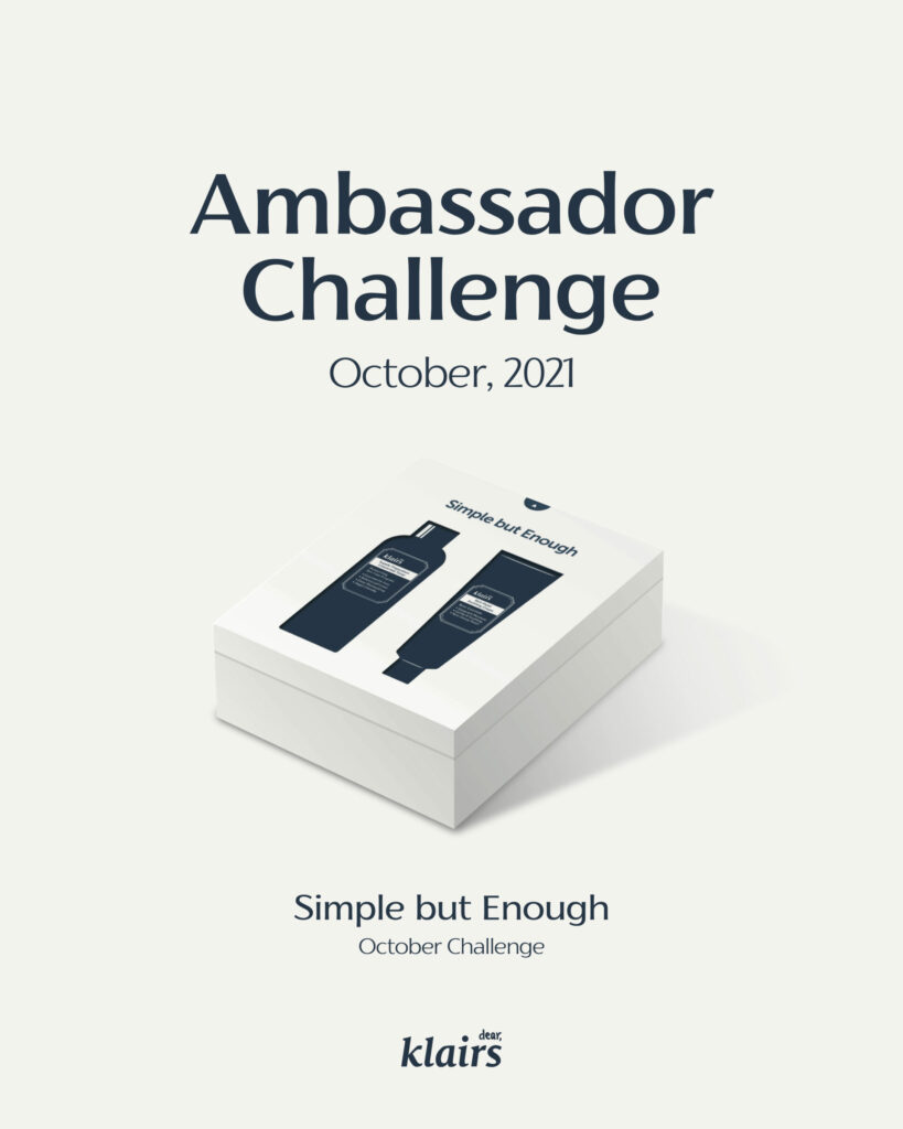 Klairs Ambassador Program October 2021