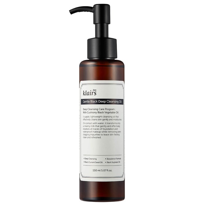 KLAIRS Gentle Black Deep Cleansing Oil