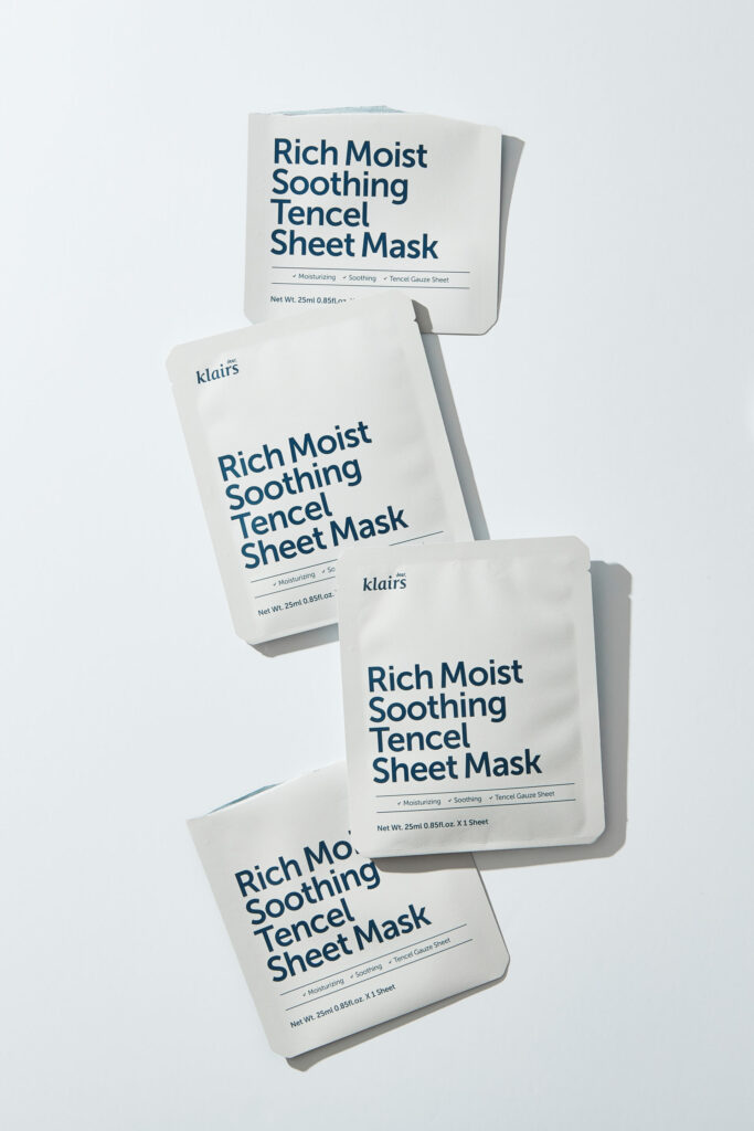 dear klairs rich moist tencel sheet mask
