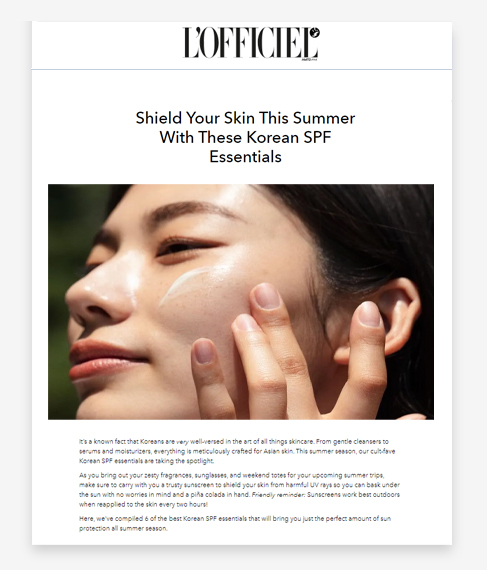 Shield Your Skin This Summer With These Korean SPF Essentials